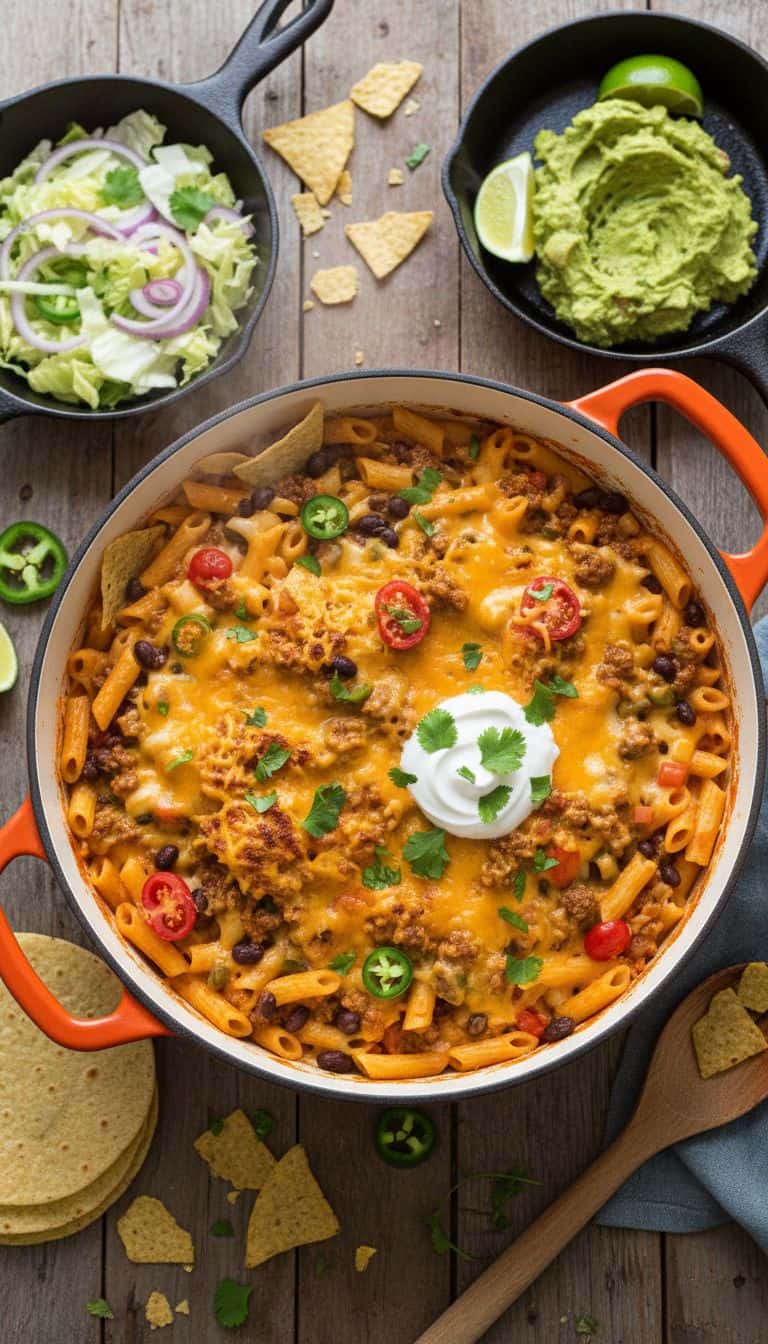 35 One-Pot Pasta Dinners for Busy Weeknights 74 Cheesy Taco One-Pot Pasta