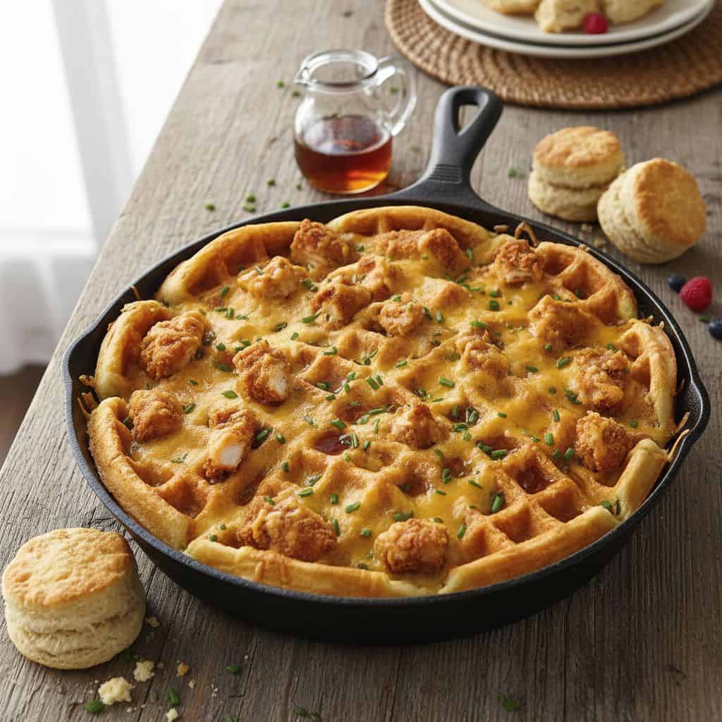 30 Freezer-Friendly Breakfast Casseroles to Save Your Mornings 89 Chicken and Waffle Breakfast Casserole