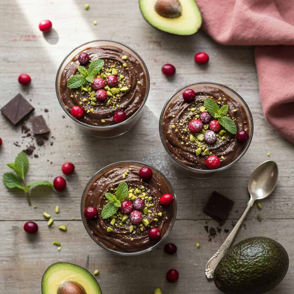 Chocolate Avocado Sugar-Free Holiday Mousse