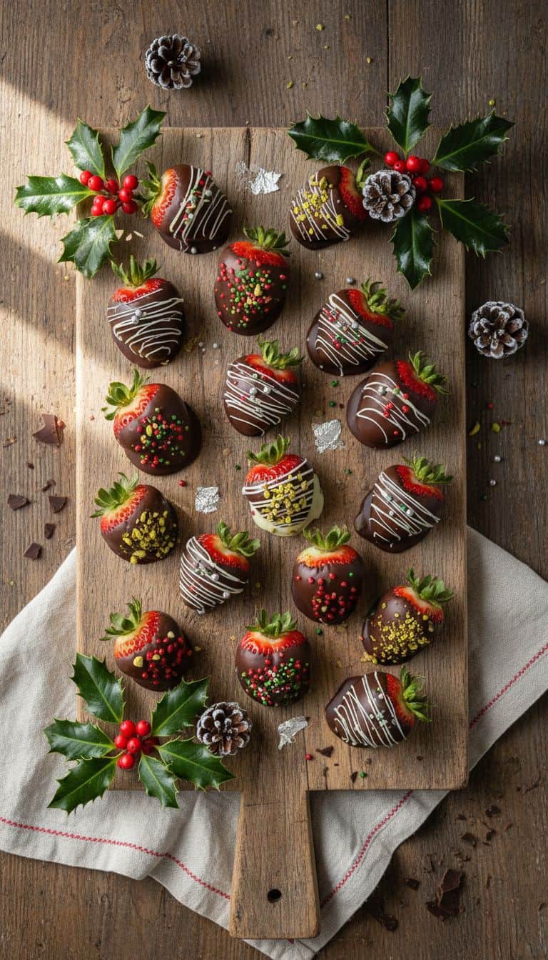 25 Holiday Candy Recipes That Make Great Gifts 71 Chocolate-Dipped Strawberry Holiday Candy