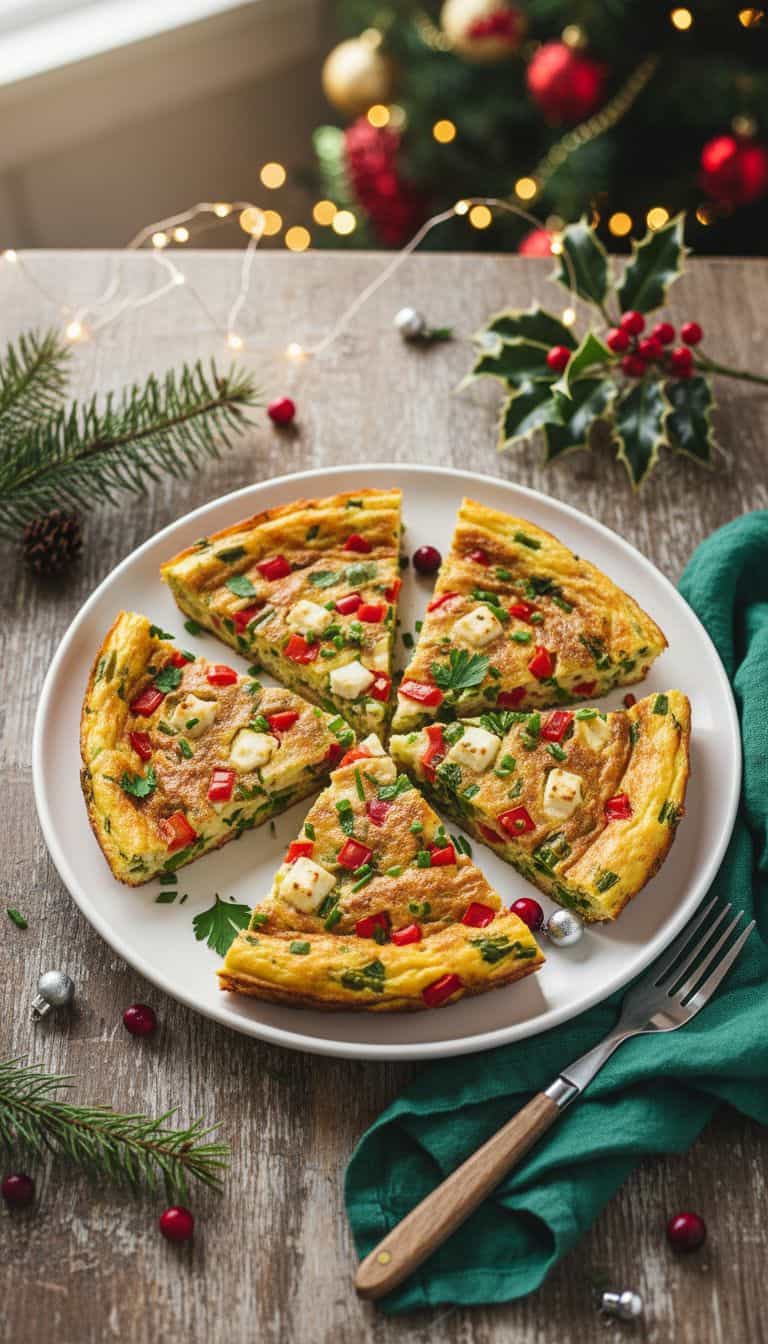 Christmas Frittata Slices