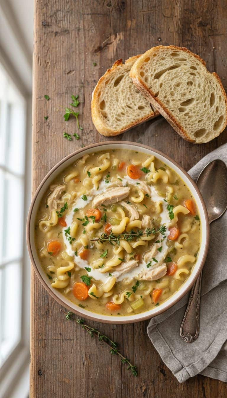 Creamy Instant Pot Chicken Noodle Soup