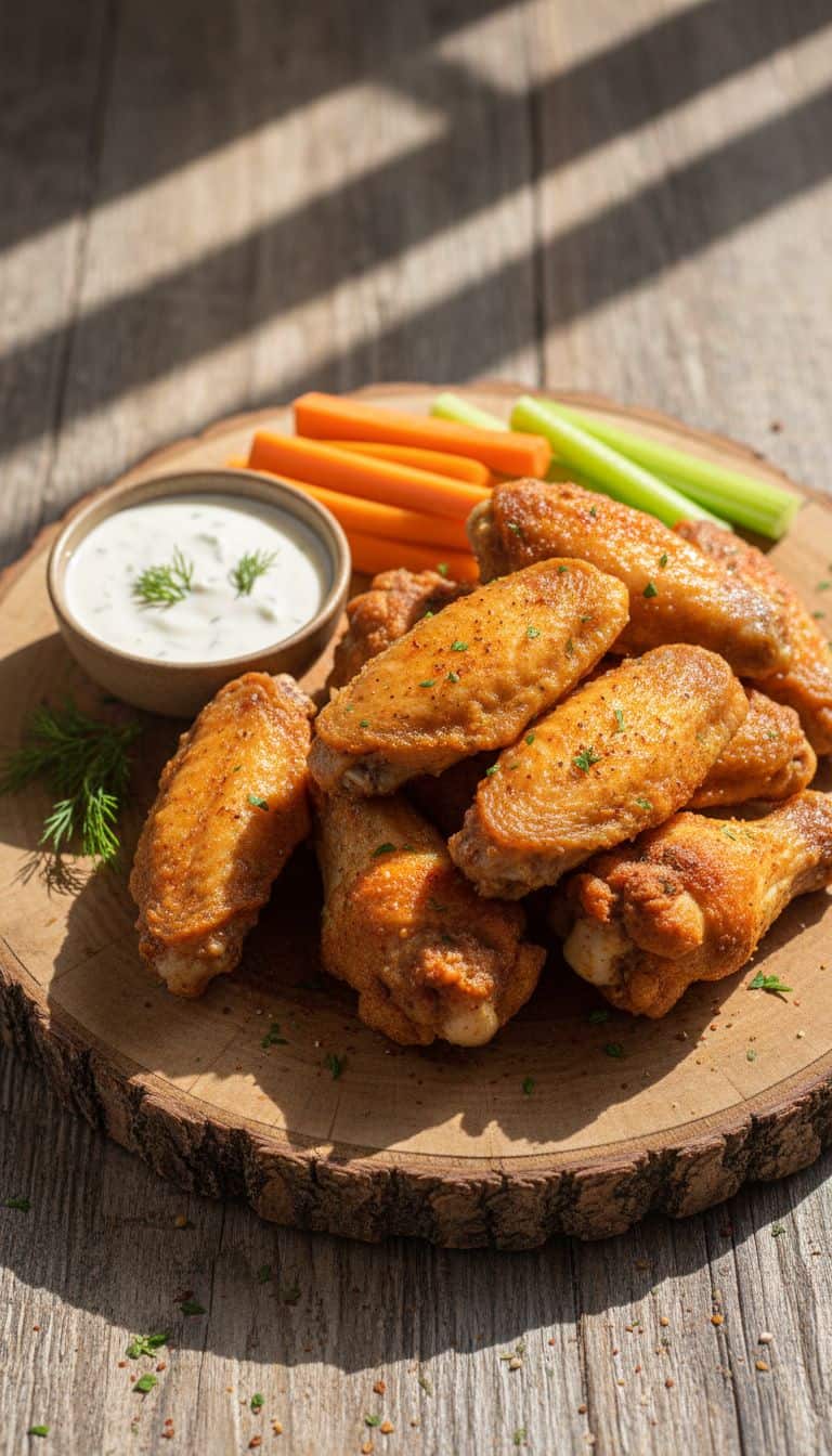 Crispy Air Fryer Chicken Wing Appetizers