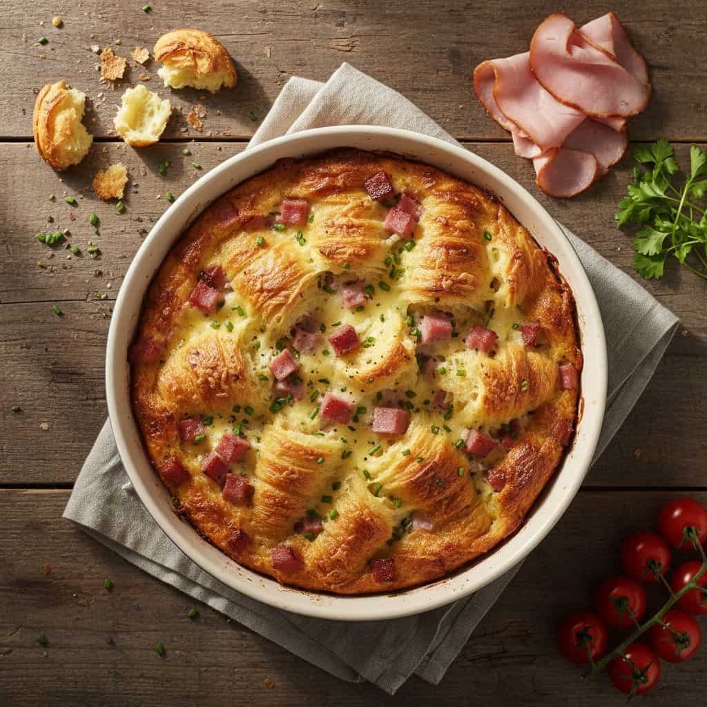 30 Freezer-Friendly Breakfast Casseroles to Save Your Mornings 69 Croissant Breakfast Casserole with Ham