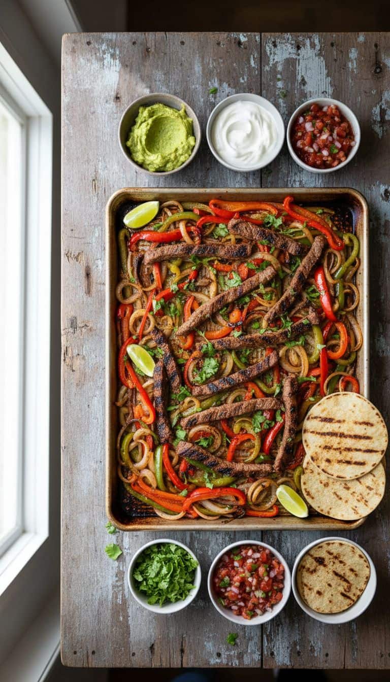 30 Sheet Pan Dinners Ready in 30 Minutes 68 Fajita Steak Sheet Pan Dinner