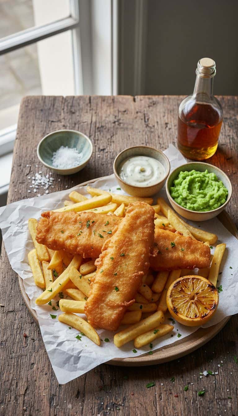 Fish and Chips Comfort Food Dinner