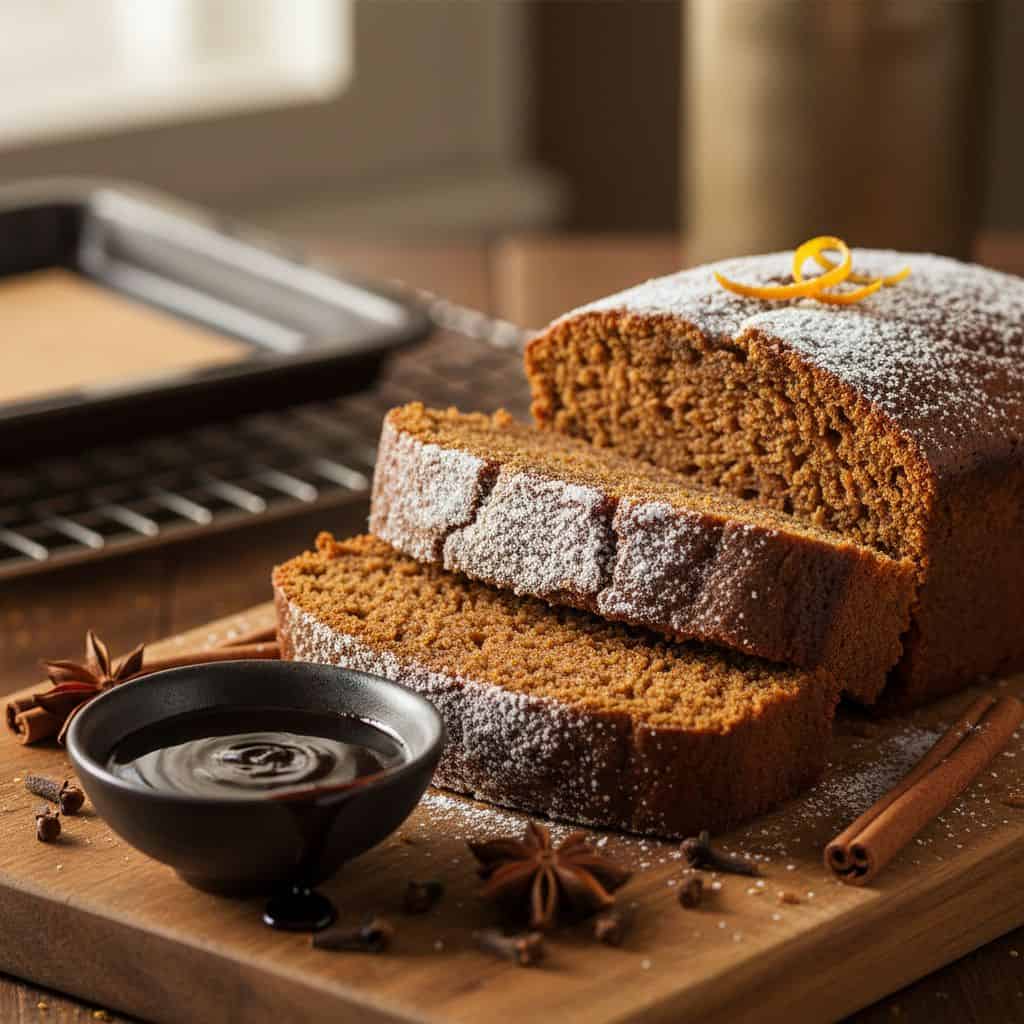 Gingerbread Loaf Slices