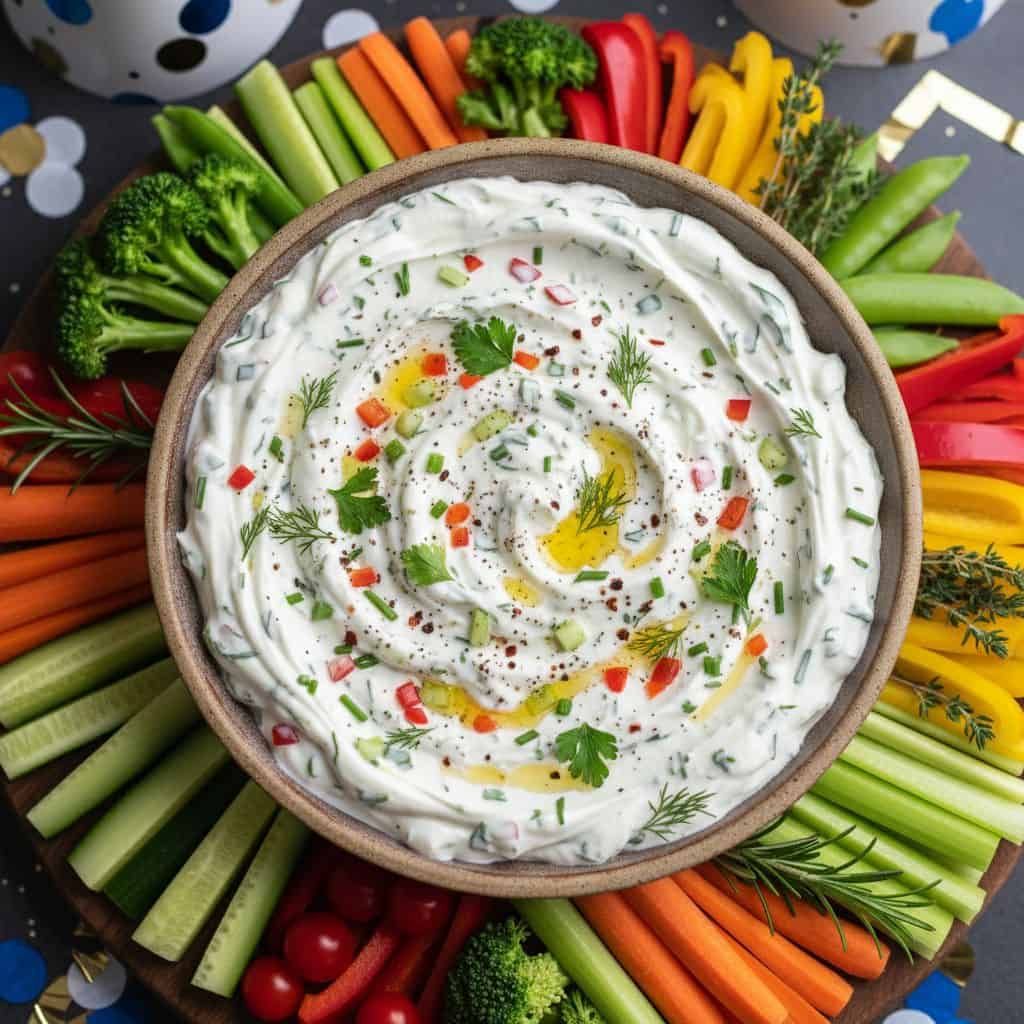 30 New Year's Day Brunch Recipes to Start Fresh 75 Greek Yogurt Veggie Dip