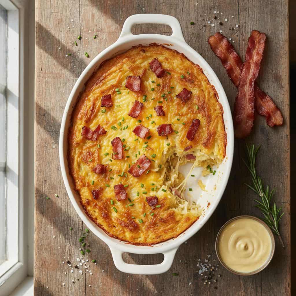 30 Freezer-Friendly Breakfast Casseroles to Save Your Mornings 64 Hash Brown Breakfast Casserole with Bacon