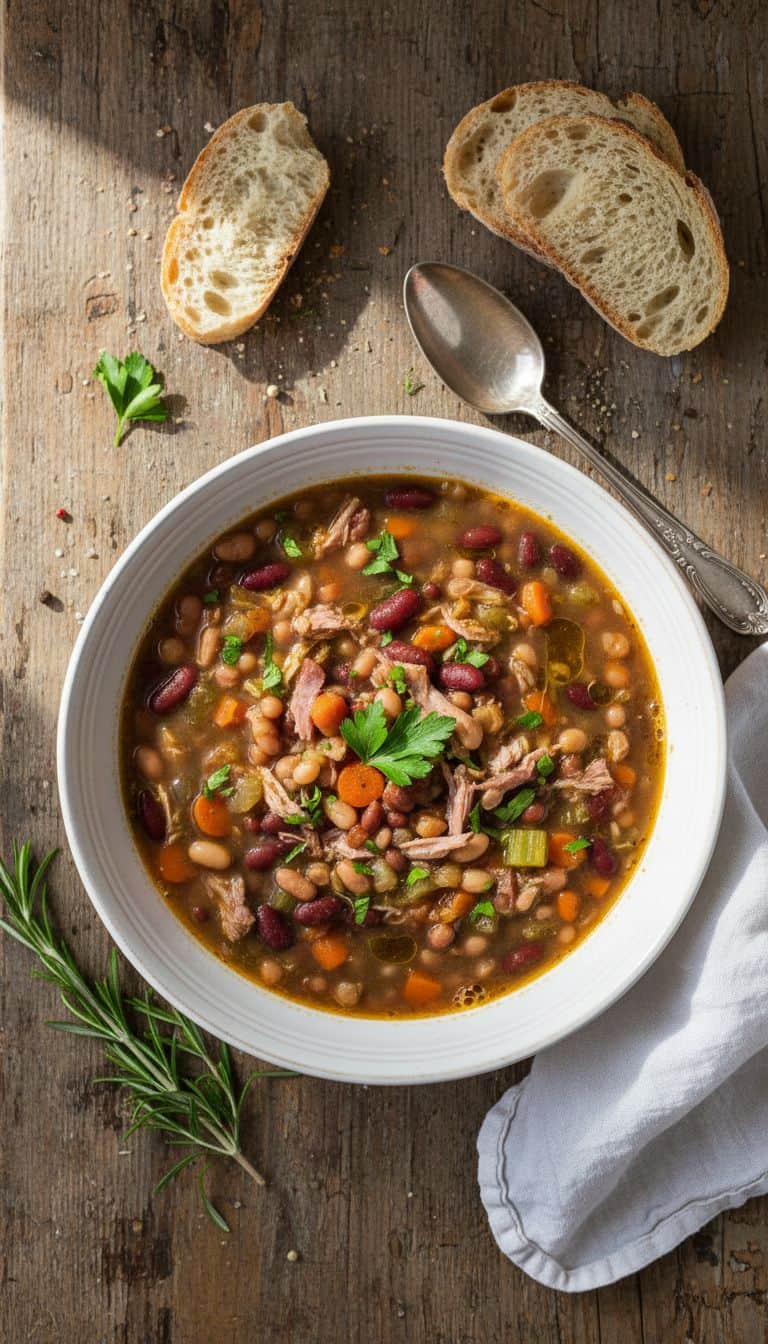 Instant Pot Ham and Bean Soup