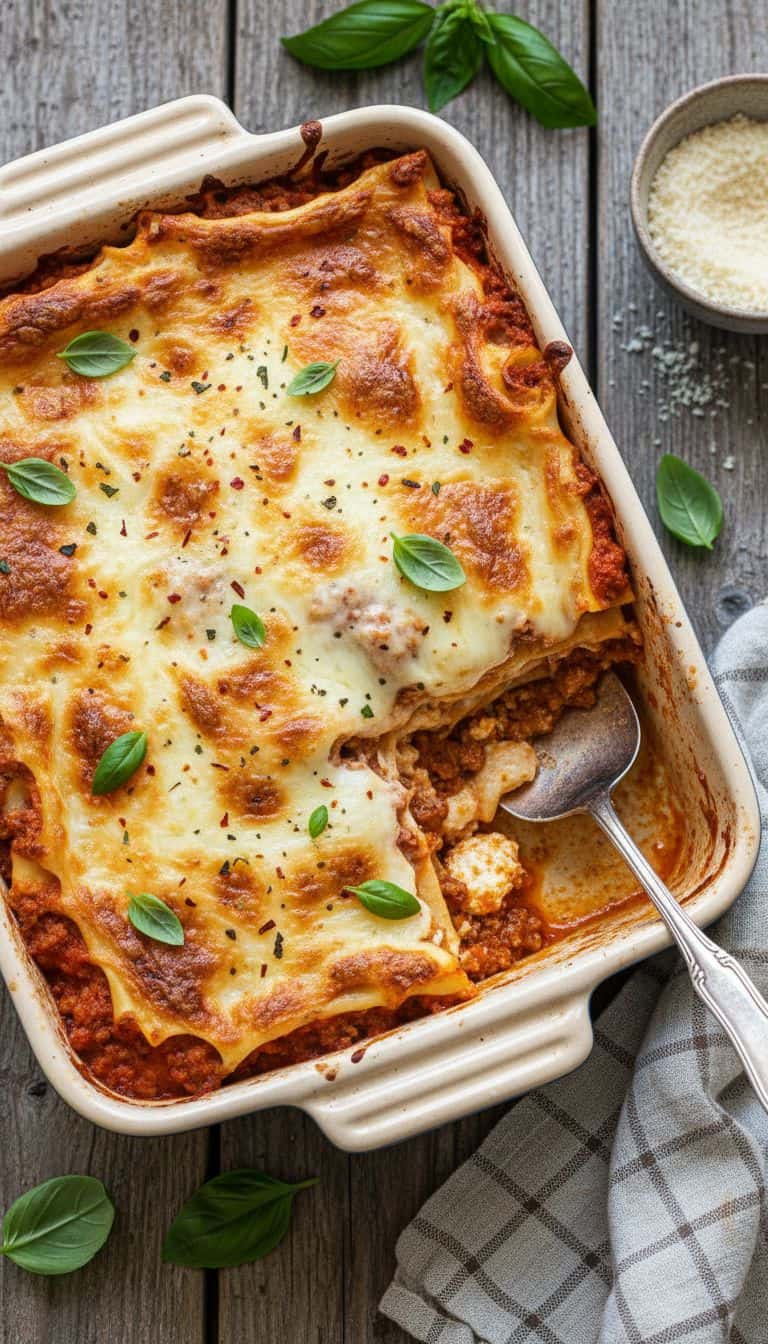 30 Casserole Recipes Your Family Will Actually Request 72 Lasagna Casserole with Three Cheeses
