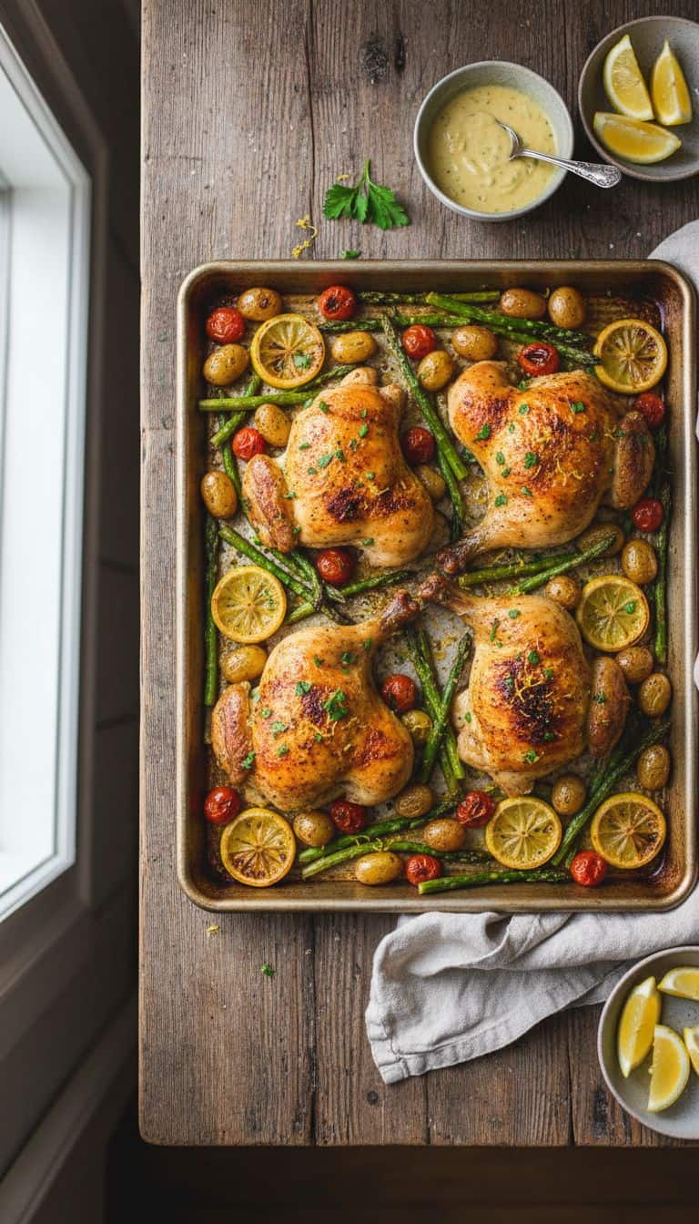 30 Sheet Pan Dinners Ready in 30 Minutes 80 Lemon Pepper Chicken Sheet Pan Dinner