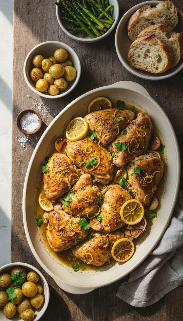 30 Slow Cooker Dump Dinners (5 Ingredients or Less) 73 Lemon Pepper Slow Cooker Dump Chicken