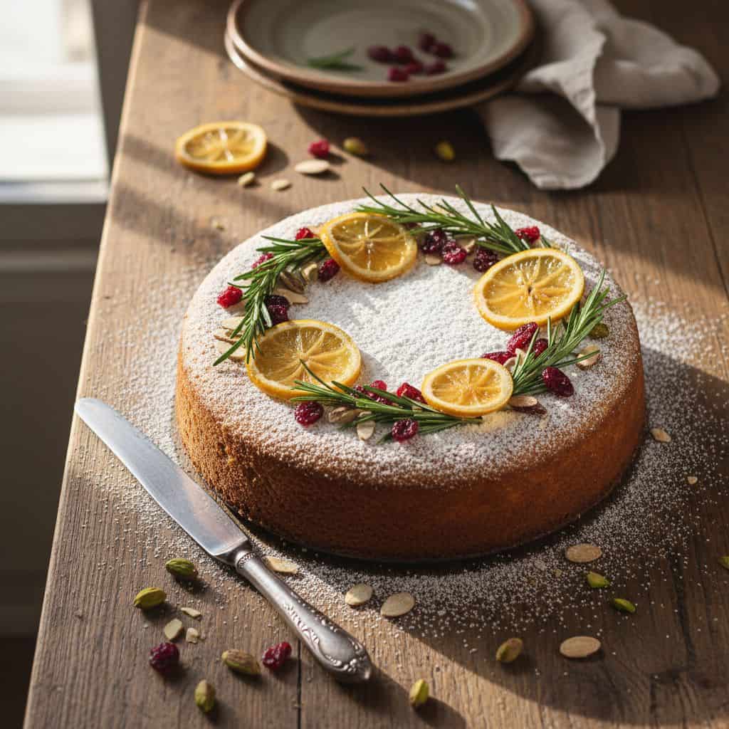 Lemon Ricotta Sugar-Free Holiday Cake