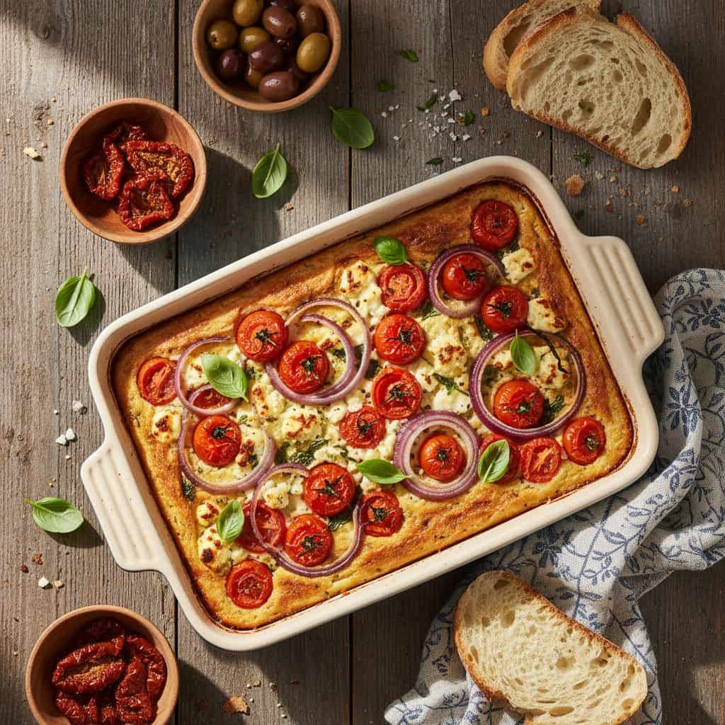 30 Freezer-Friendly Breakfast Casseroles to Save Your Mornings 87 Mediterranean Breakfast Casserole with Tomatoes