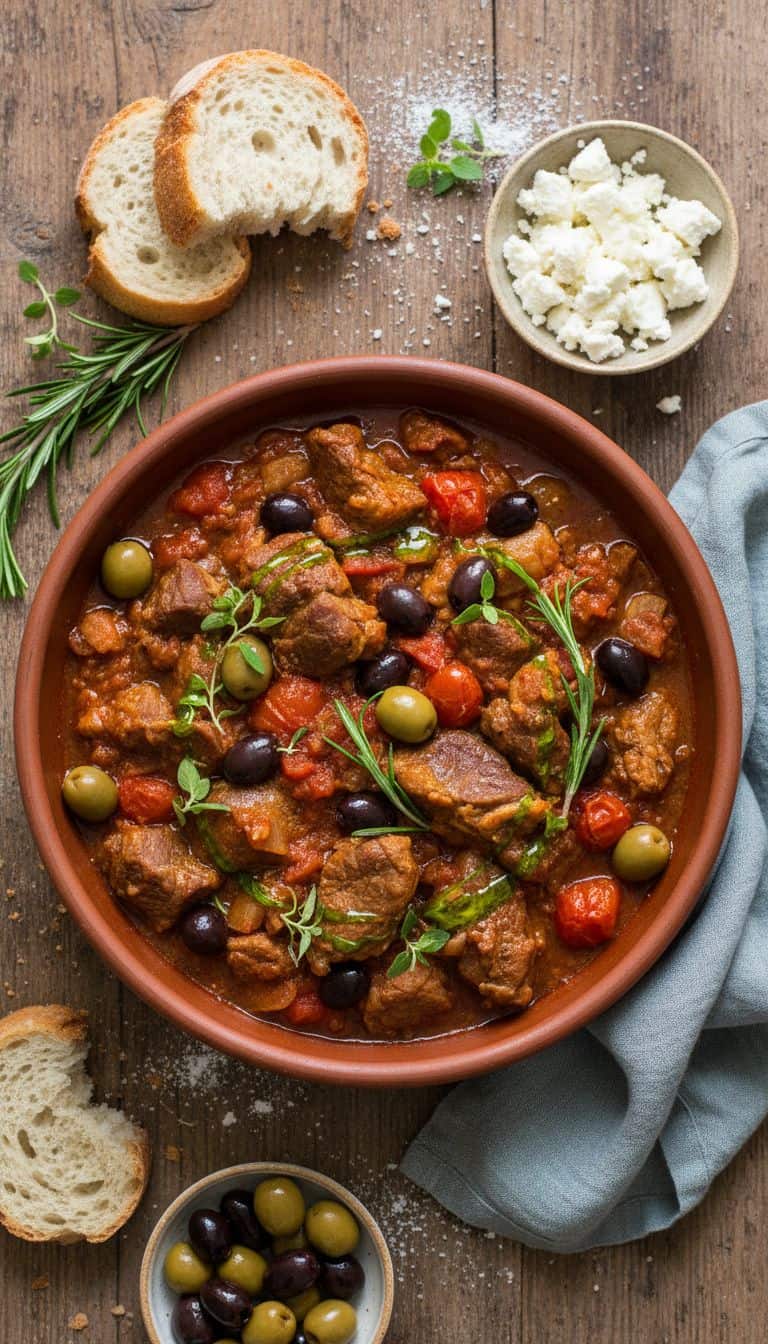Mediterranean Lamb Stew with Olives