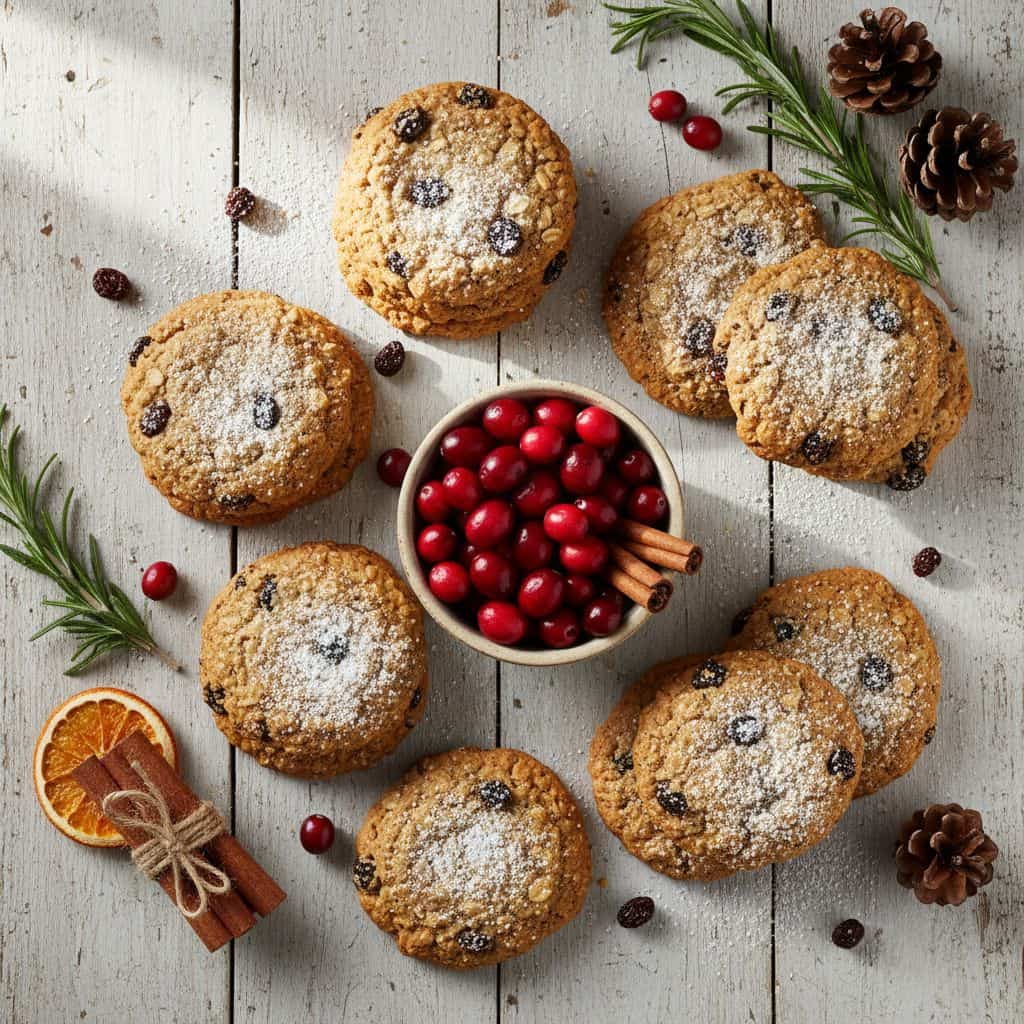 Oatmeal Raisin Christmas Cookies