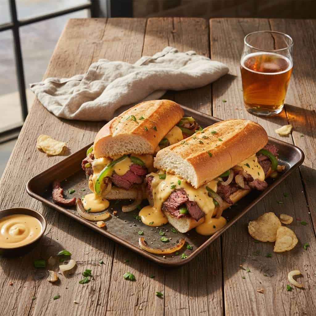 Philly Cheesesteak Hot Sandwich Recipe