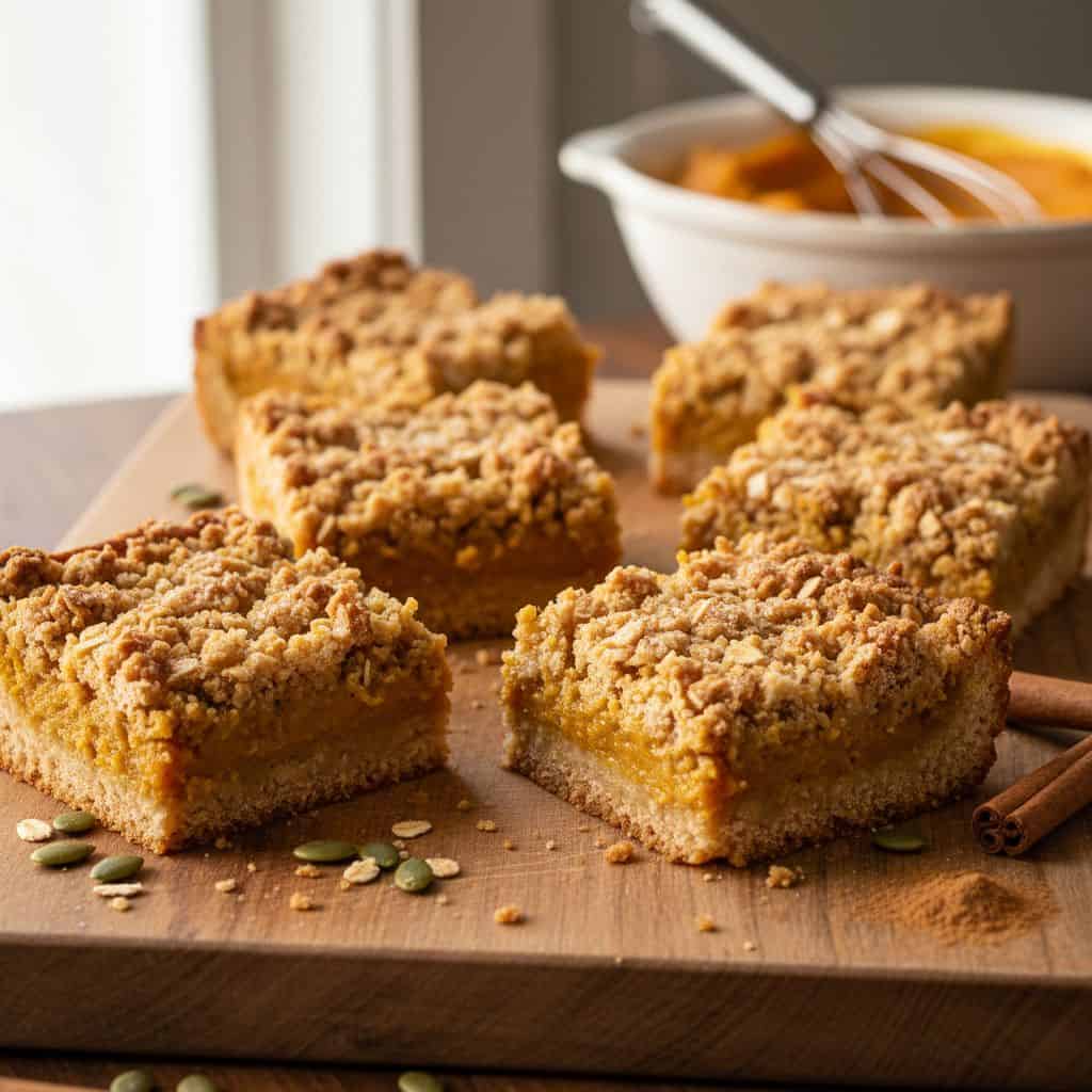Pumpkin Crumble Bars