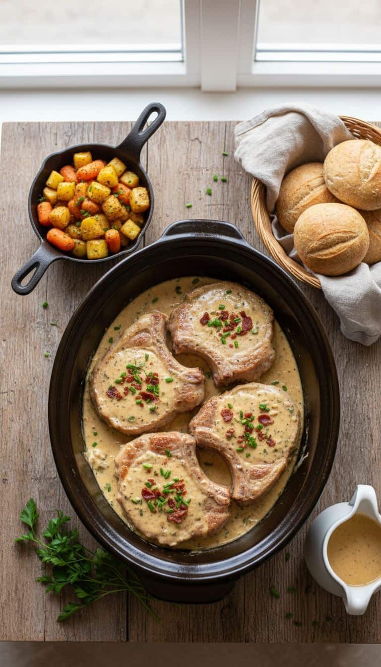 30 Slow Cooker Dump Dinners (5 Ingredients or Less) 64 Ranch Slow Cooker Dump Pork Chops