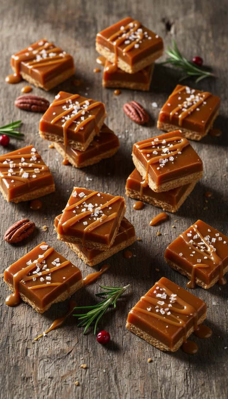 25 Holiday Candy Recipes That Make Great Gifts 54 Salted Caramel Holiday Candy Squares