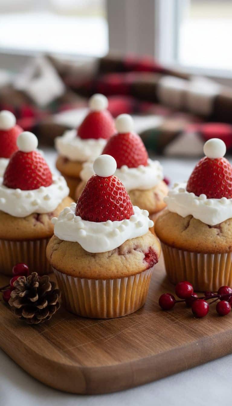 Santa Hat Muffins