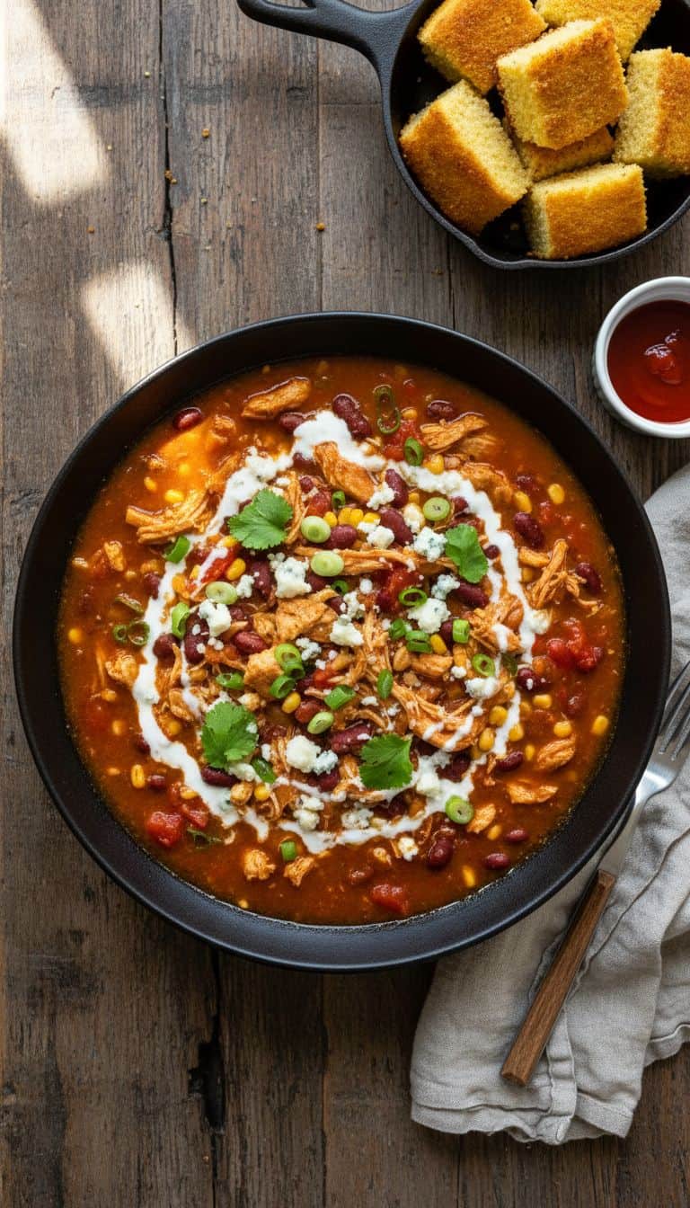 25 Slow Cooker Chili Recipes for Game Day 58 Slow Cooker Buffalo Chicken Chili