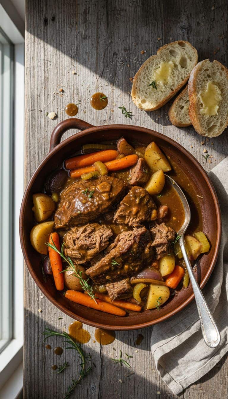 30 Slow Cooker Dump Dinners (5 Ingredients or Less) 59 Slow Cooker Dump Pot Roast Dinner