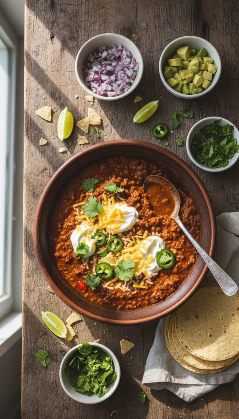 25 Slow Cooker Chili Recipes for Game Day 72 Slow Cooker Taco Chili Recipe