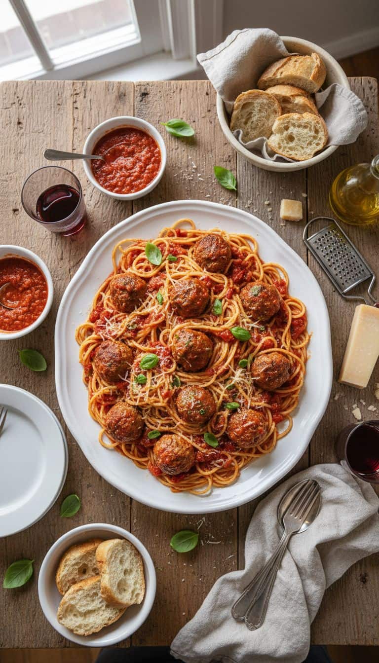 30 Budget-Friendly Family Dinners Under $10 66 Spaghetti and Meatballs Family Dinner