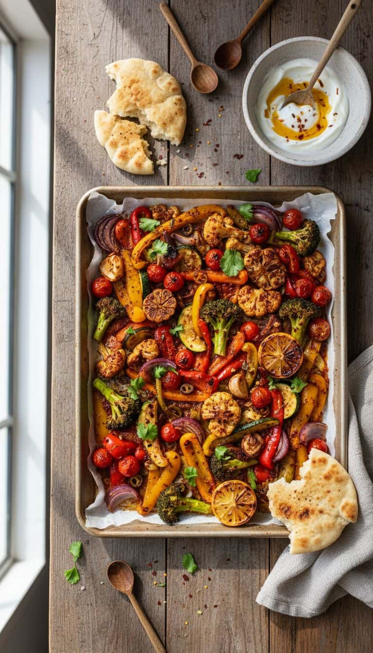 30 Sheet Pan Dinners Ready in 30 Minutes 91 Spicy Harissa Vegetable Sheet Pan Dinner