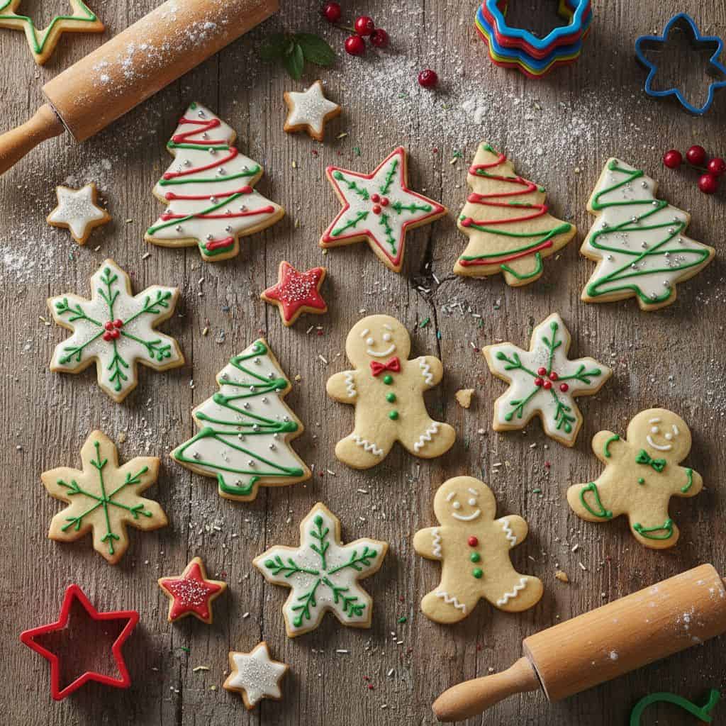 Sugar Cookie Christmas Cookies (Roll and Bake)