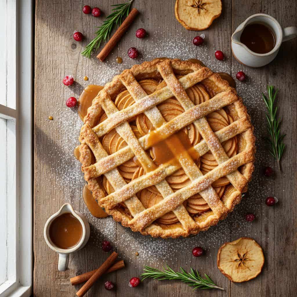 Sugar-Free Caramel Apple Holiday Tart