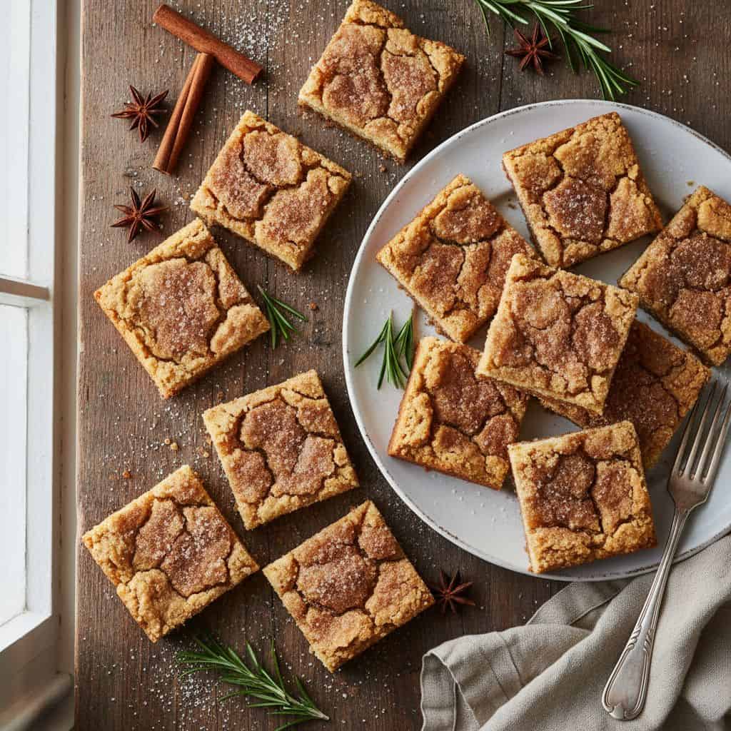 Sugar-Free Snickerdoodle Holiday Cookie Bars