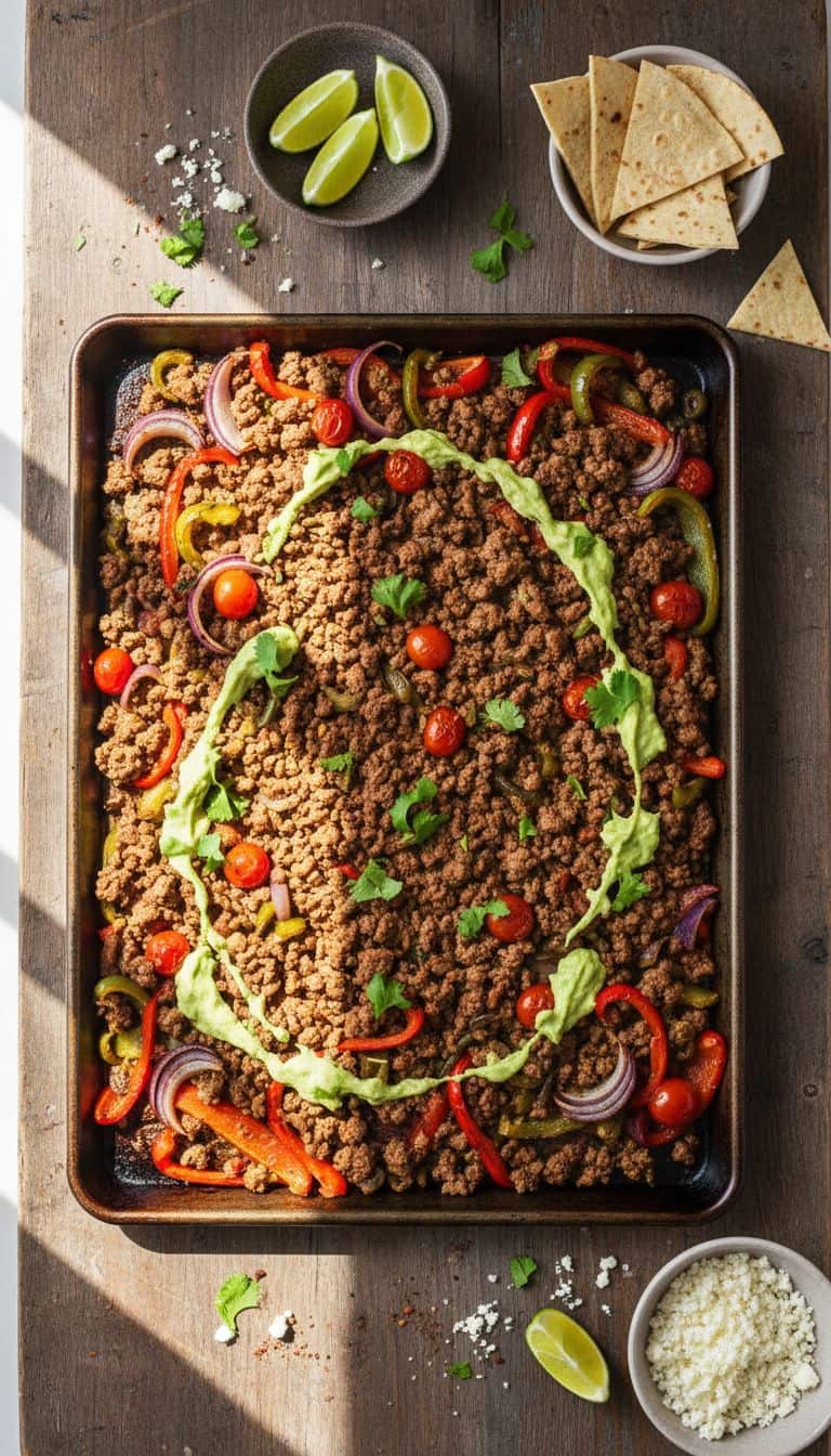 30 Sheet Pan Dinners Ready in 30 Minutes 77 Taco Seasoned Beef Sheet Pan Dinner