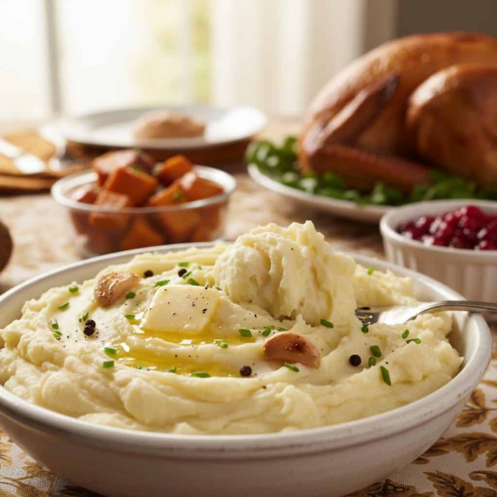 Quick Garlic Mashed Potatoes