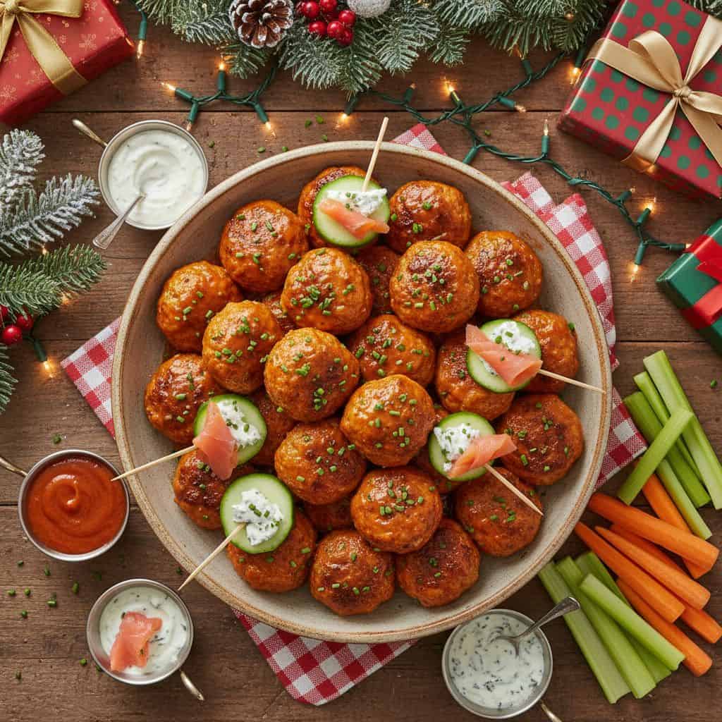 Buffalo Chicken Meatballs