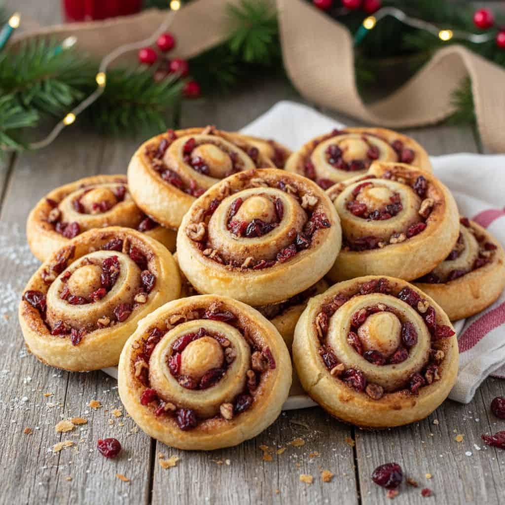 Cranberry Pecan Pinwheels