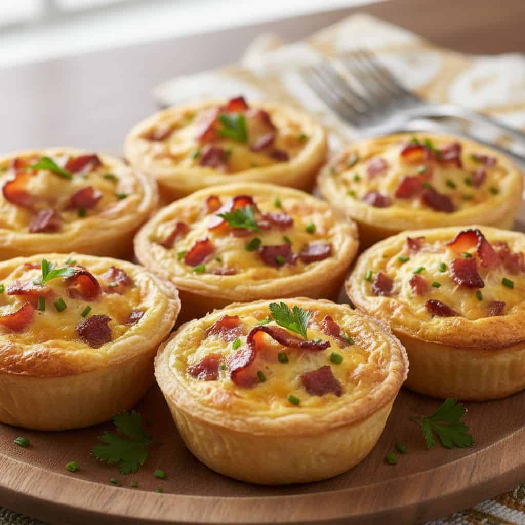 30 New Year's Day Brunch Recipes to Start Fresh 72 Turkey Bacon Quiche Rounds