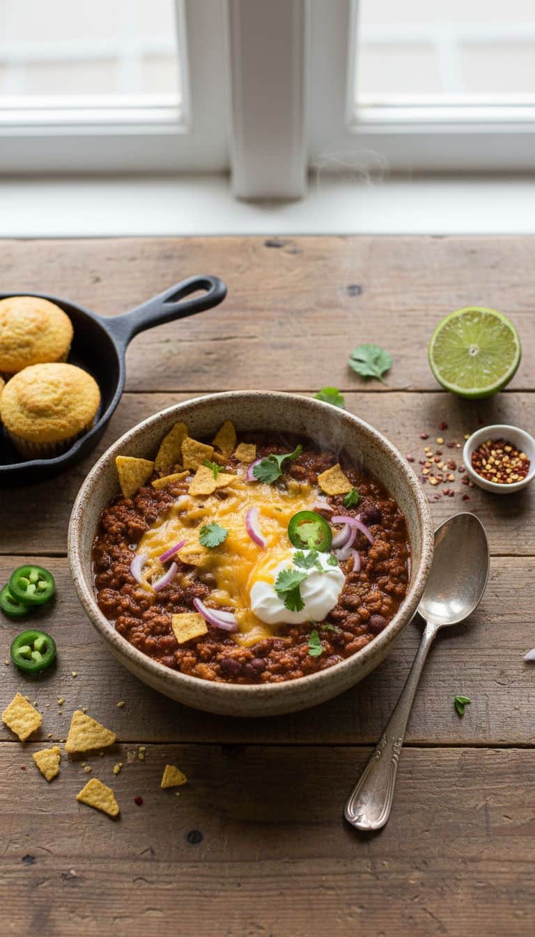Turkey Chili Comfort Food Dinner
