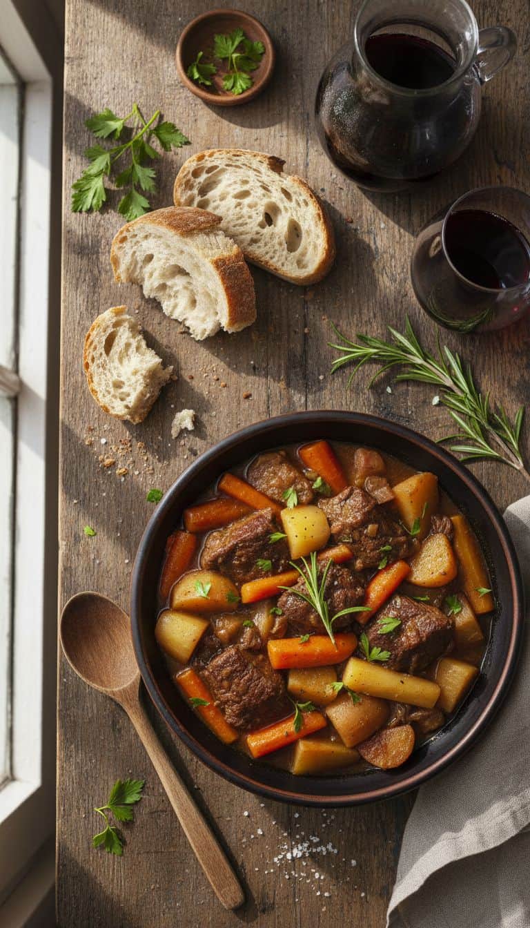 Venison Stew with Root Vegetables