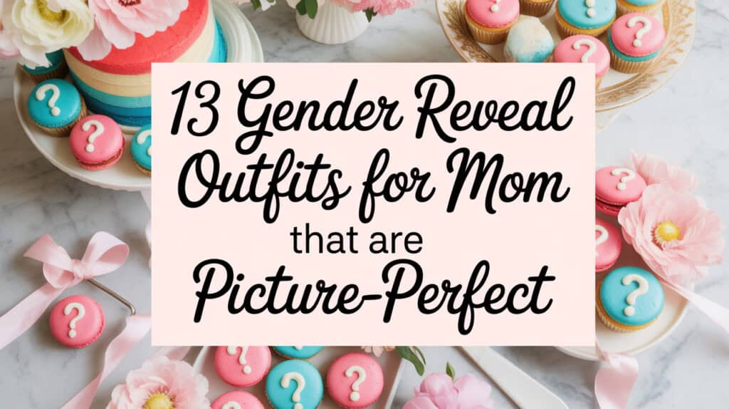 Picture-Perfect Gender Reveal Outfits for Mom