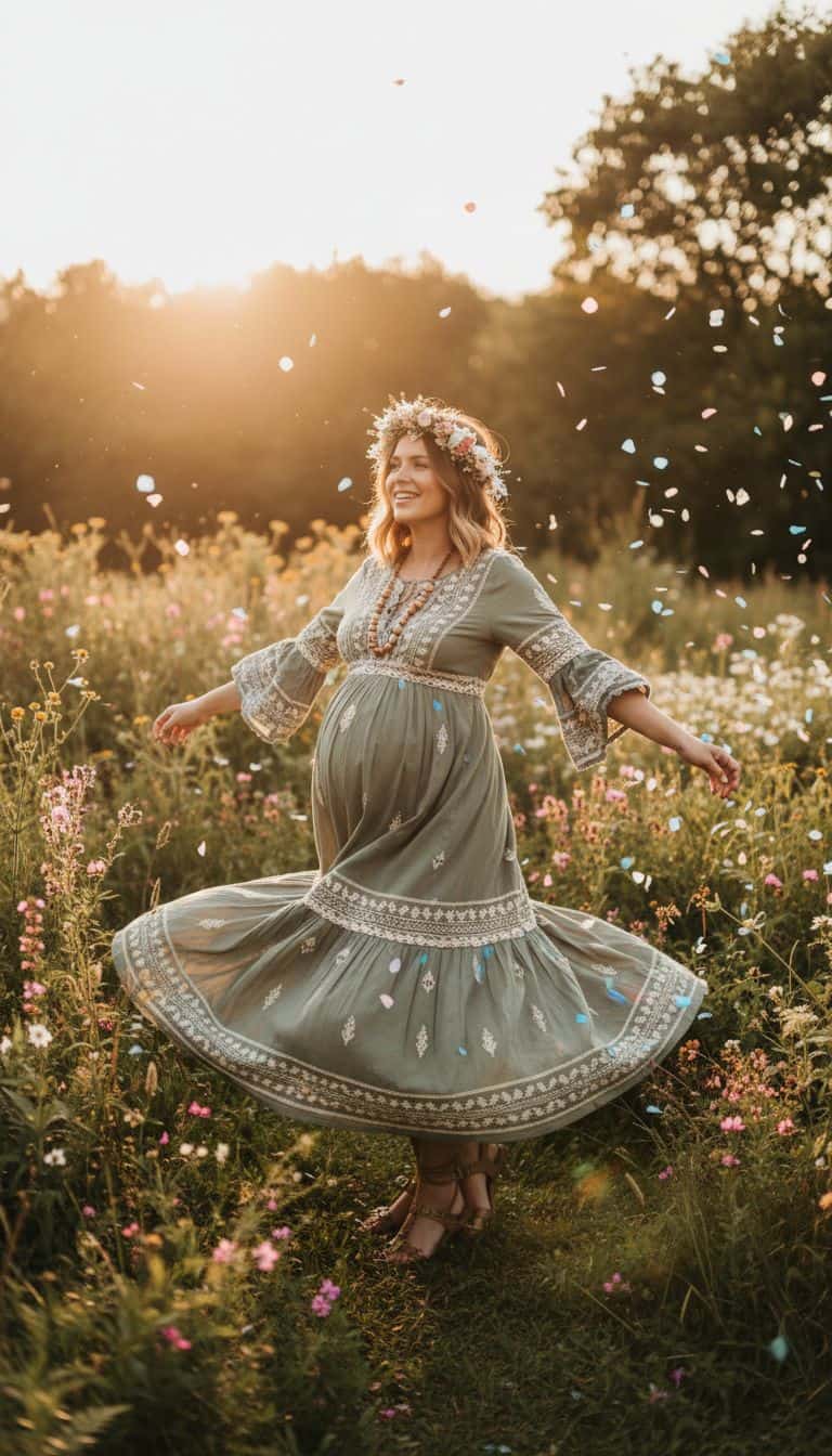 Boho Chic Gender Reveal Dress