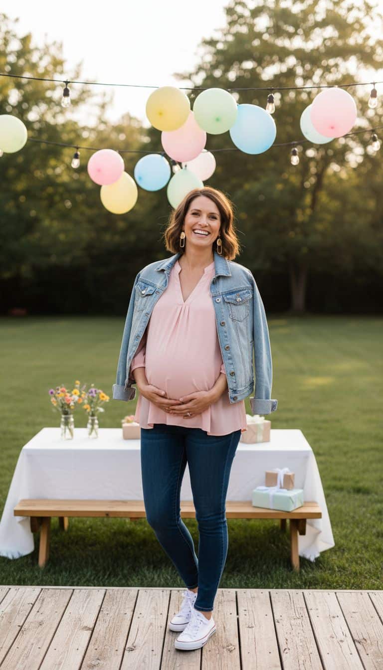 Casual Jeans Gender Reveal Outfit