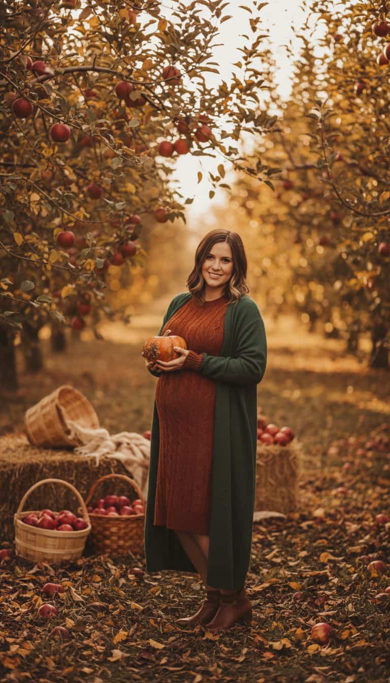 Cozy Fall Gender Reveal Outfit