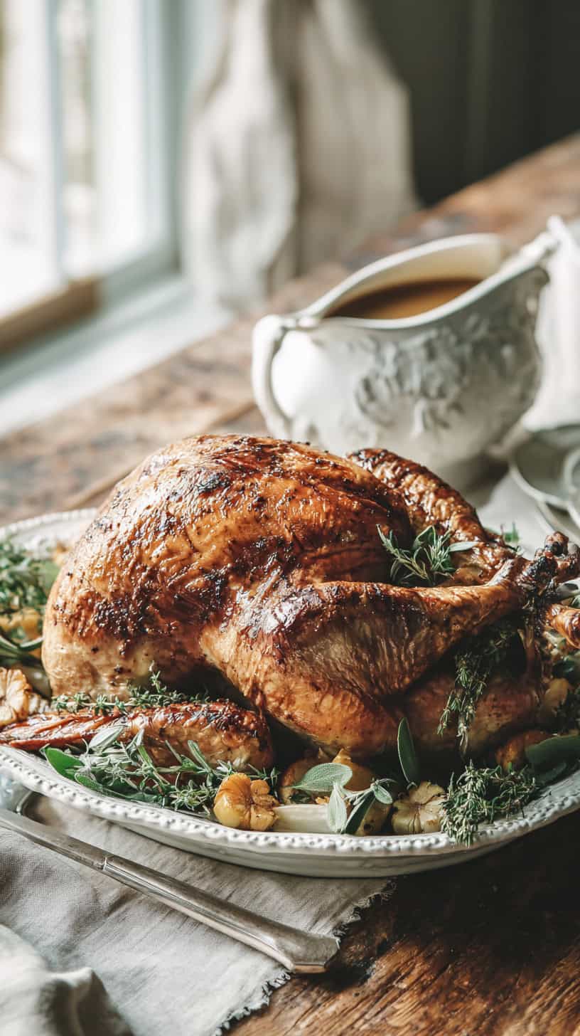 Old-Fashioned Roast Turkey with Gravy - Image 1