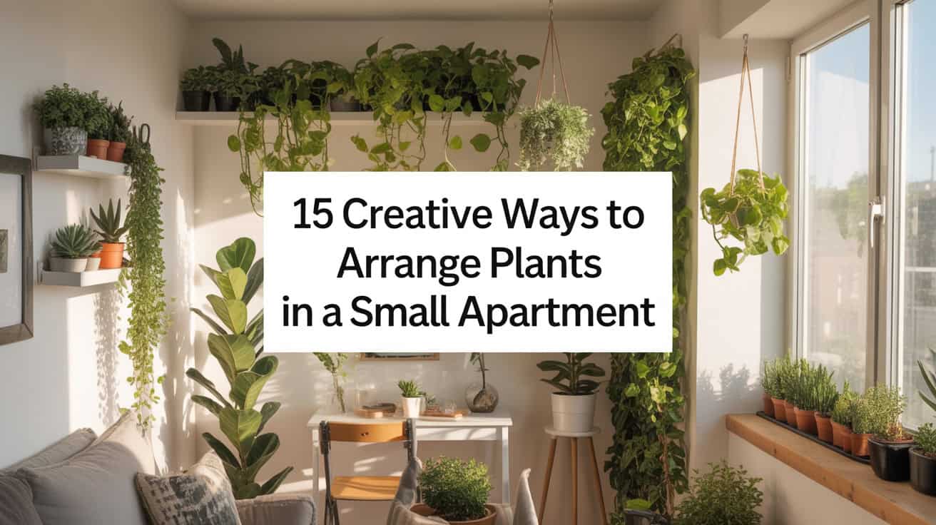 15 Creative Ways to Arrange Plants in a Small Apartment 4