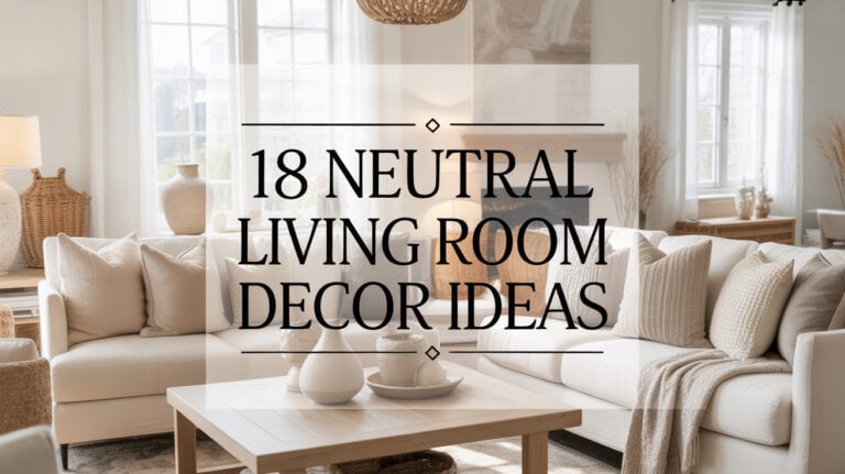18 Neutral Living Room Decor Ideas That Are Anything But Boring