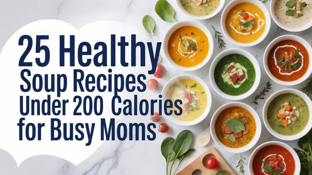 25 Healthy Soup Recipes Under 200 Calories for Busy Moms