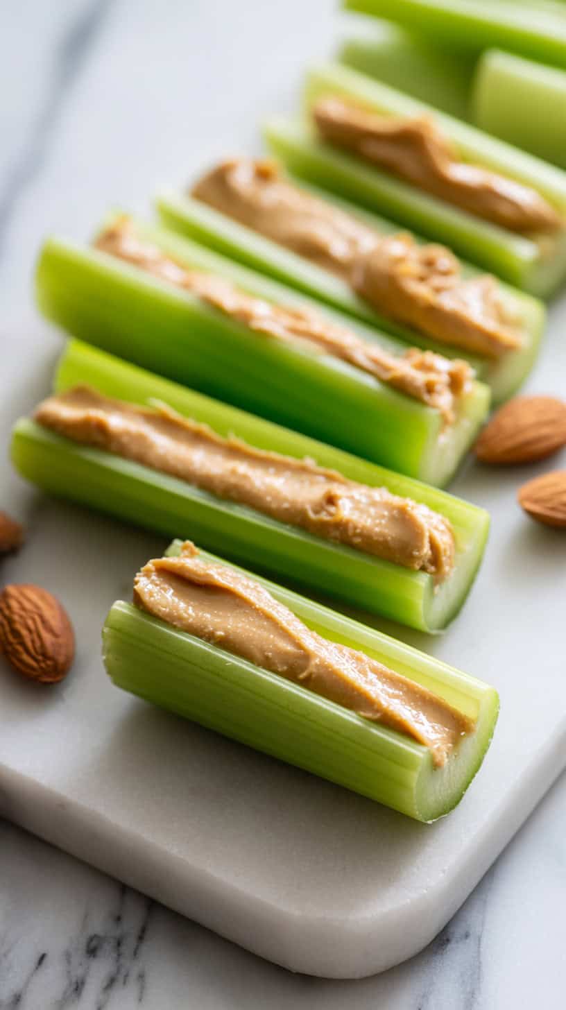 30 Sugar-Free Breakfast Ideas to Start Your Day Right 87 Almond Butter Celery Sticks